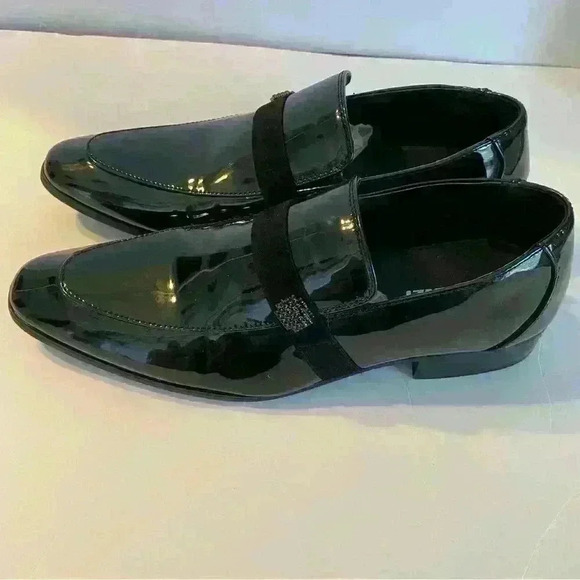 Faranzi Tuxedo Shoes Patent Leather Wedding Captoe Formal Oxford Shoes 8 NWOB - Picture 7 of 11